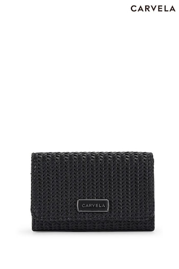 Carvela Sardinia Weave Clutch Black Bag (AY3726) | £89