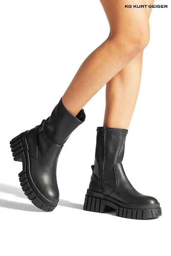 KG Kurt Geiger Tegan Sock2 Black Boots (AY3825) | £119