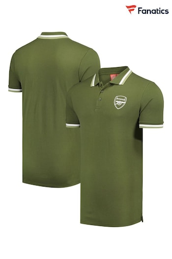 Fanatics Green Arsenal Tipped Polo Shirt (AY5287) | £30