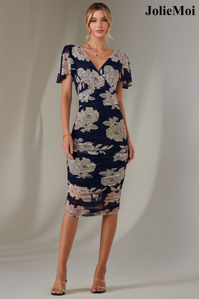 Next floral bodycon dress shop
