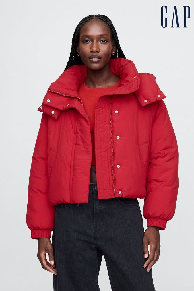 Next red padded jacket outlet