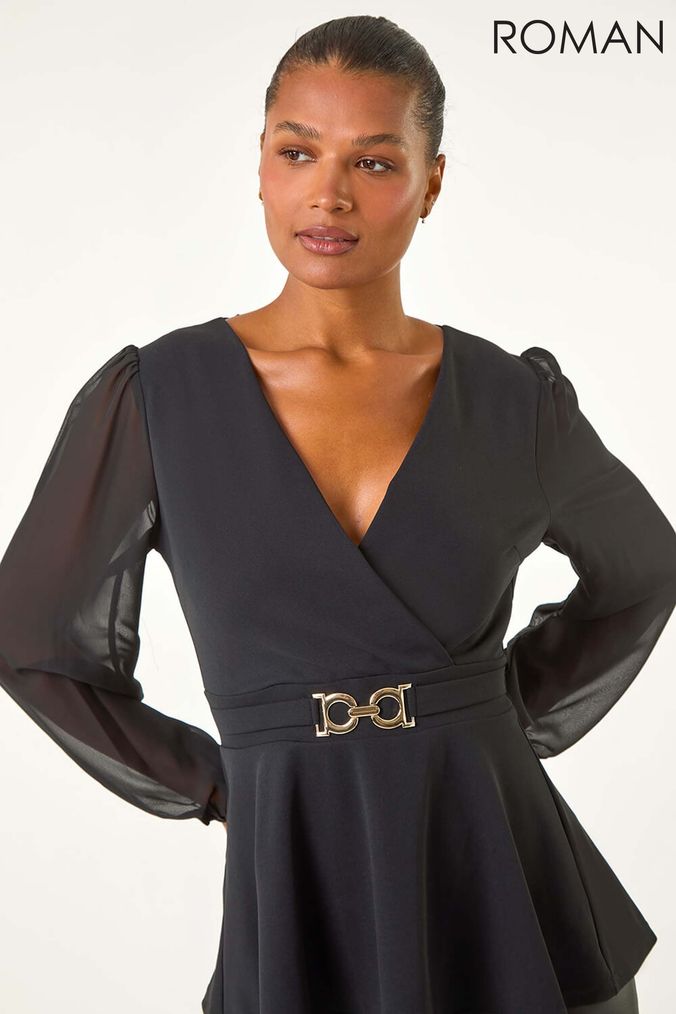 Buy Long Sleeve Peplum Tops Online Next UK
