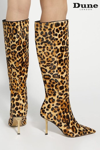 Dune London Animal Solara Knee High Boots (AY7084) | £200