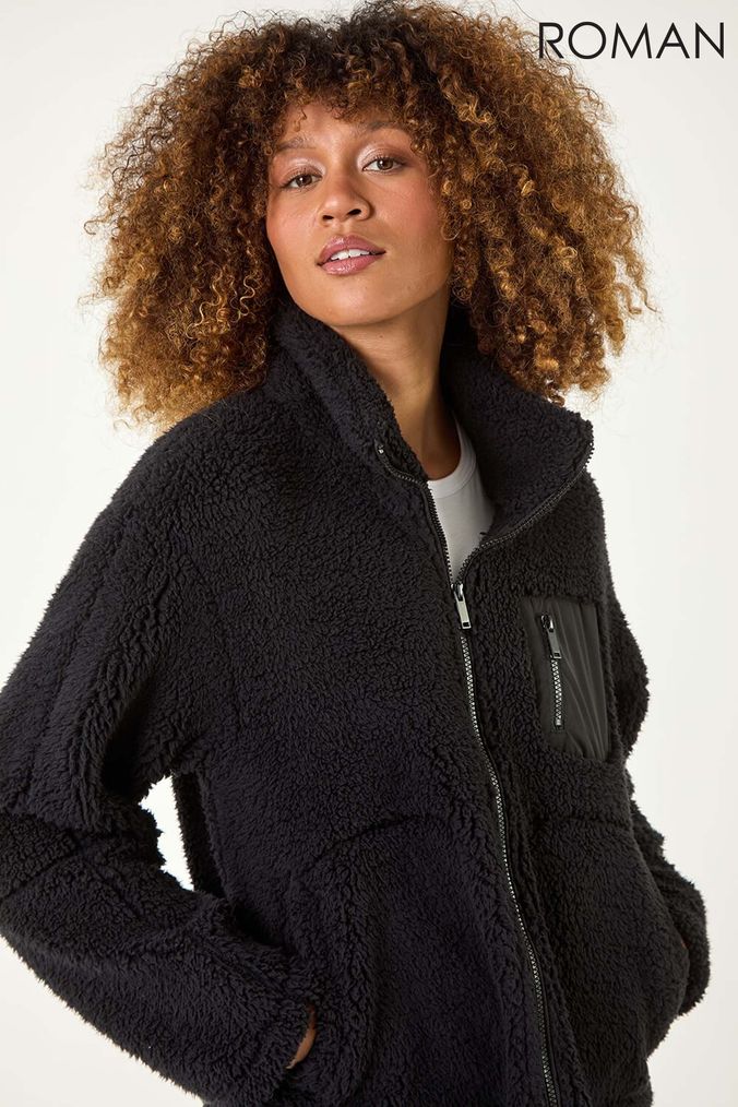 Roman black jackets top