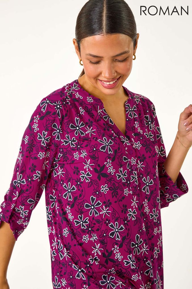 Buy Women s Shirts Pink Floral Tops Online Next UK
