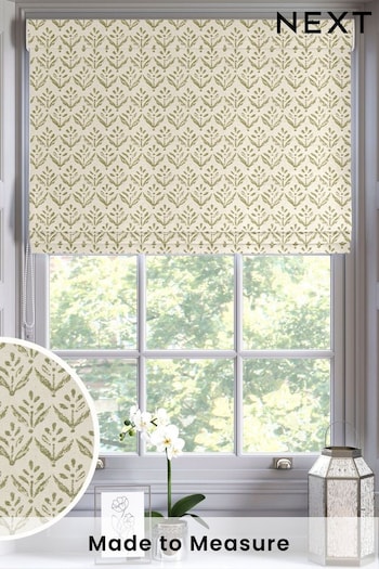 Olive Green Res Made to Measure Roman Blind (AY7759) | £79