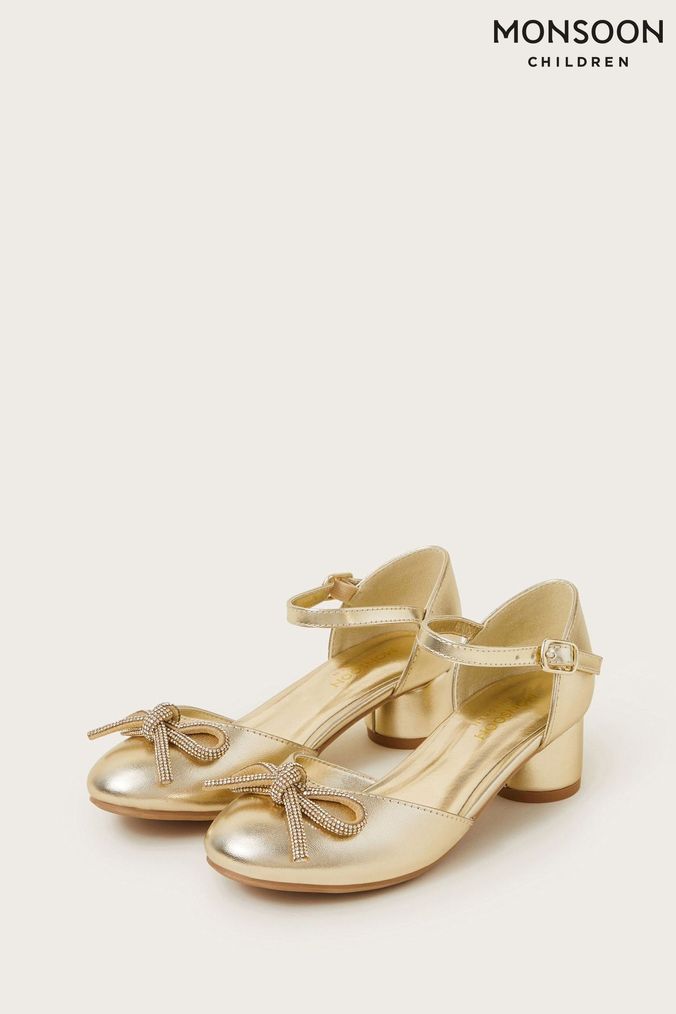 Next girls gold shoes cheap