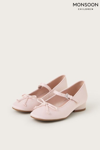 Monsoon Pink Satin Ballet Heels (AY9398) | £28 - £32