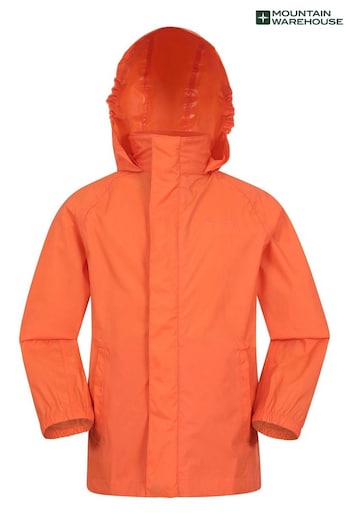 Mountain Warehouse Orange Kids Pakka II Waterproof Jacket (AY9653) | £23