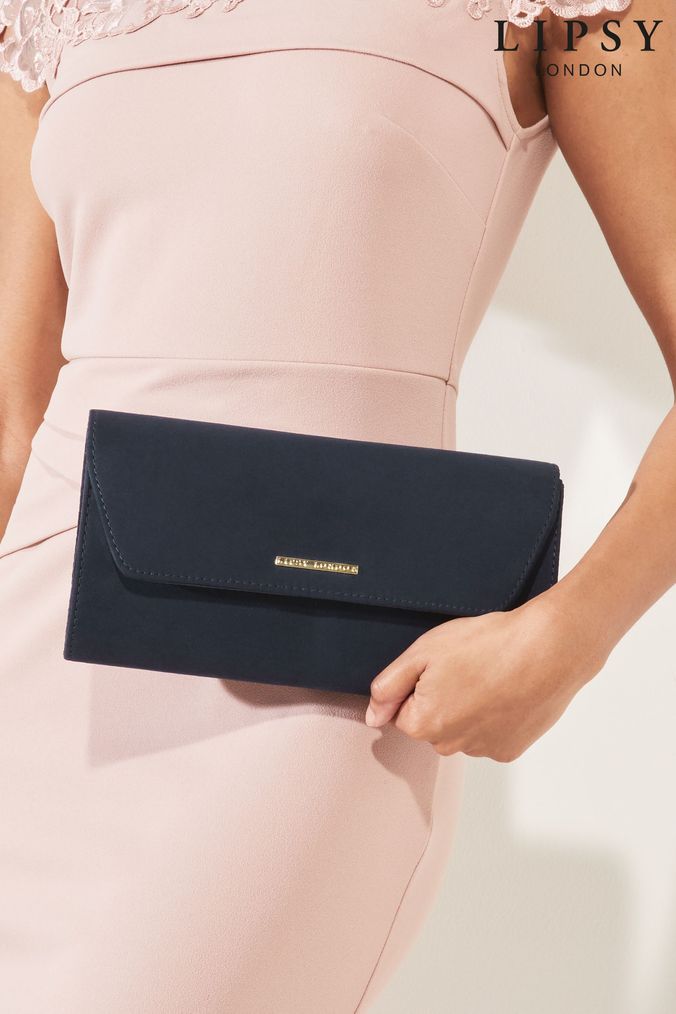 Next blue clutch bag cheap