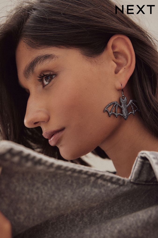 Buy Women s Black Drop Earrings Online Next UK