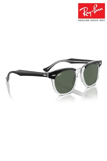 Ray-Ban Junior Rj9098S Square Black Sunglasses (B00536) | £91