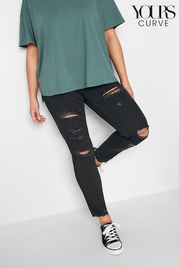 Women's Black Ripped Jeans, Black Distressed Jeans