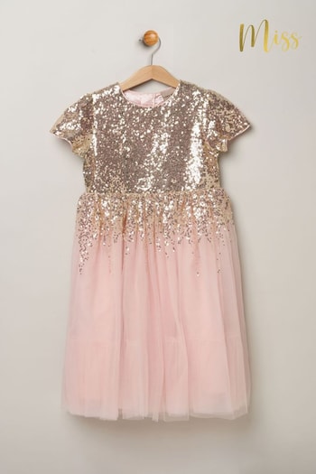 Miss Sequin Waterfall Tulle Skirt Dress (B00902) | £38