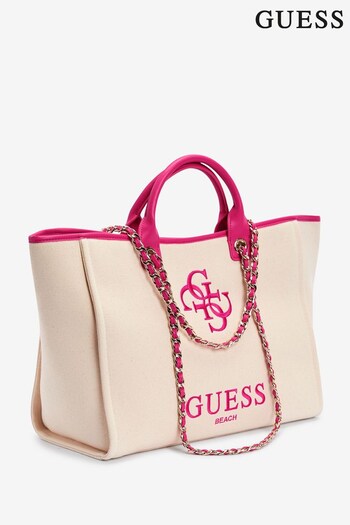 GUESS Gold Canvas Solid Bag (B00909) | £85