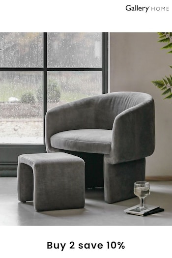 Gallery Home Anthracite Grey Hackney Armchair (B00918) | £880