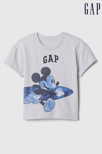 Gap Grey Disney Graphic Short Sleeve Crew Neck T-Shirt (B00936) | £12