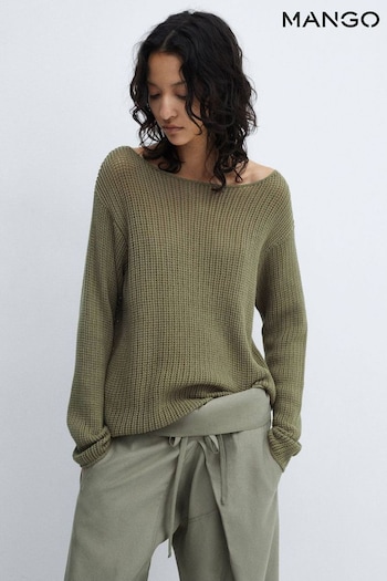 Mango Boat-Neck Knitted Sweater (B00965) | £36