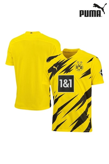 Puma Joggers Yellow 2020-21 Borussia Dortmund Home Shirt (B01372) | £60