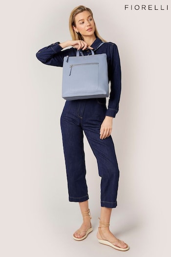 Fiorelli Blue Finley Large Backpack Plain Bag (B01424) | £69