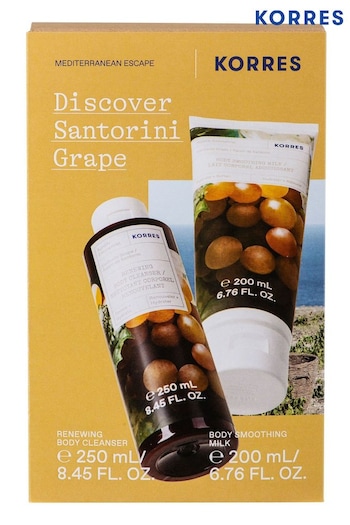 Korres Santorini Grape Shower Gel 250ml + Body Milk 200ml (B01677) | £24
