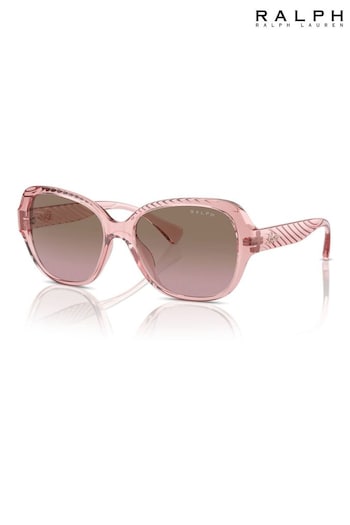 Ralph By Ralph Lauren Pink Ra5316U Round Mara Sunglasses (B01811) | £78