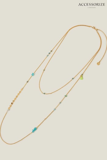 Accessorize 14ct Gold Plated Long Layered Necklace (B01872) | £24