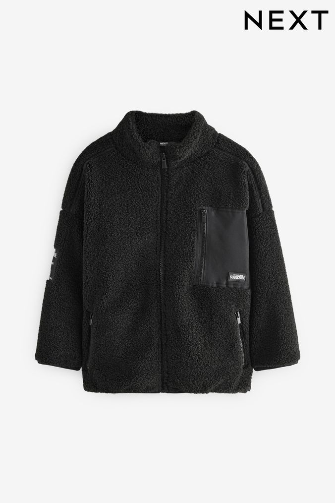 Boys black fleece sales