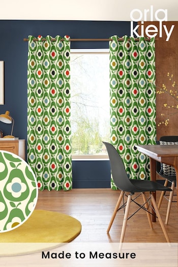 Orla Kiely Green Multi Pear Made to Measure Curtains (B02168) | £91