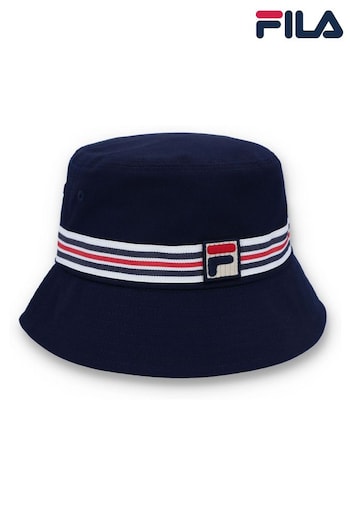 Fila Trainers Blue JOJO BUCKET HAT WITH HERITAGE STRIPE TAPE (B02426) | £28