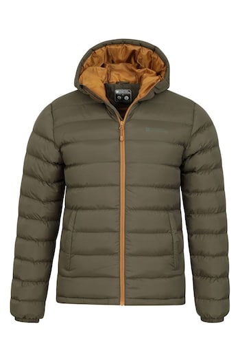 Mountain Warehouse Green Mens Seasons Padded Thermal Jacket (B02432) | £54