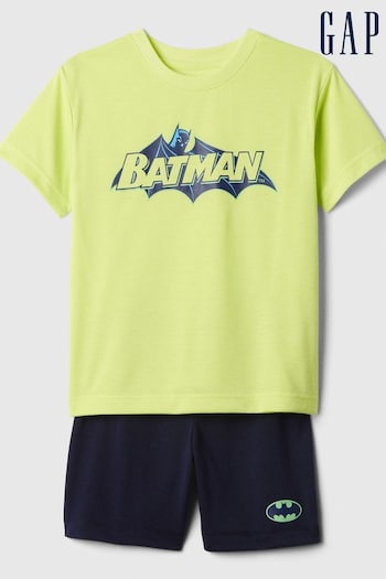 Gap Green DC Batman Graphic Short Sleeve Pyjama Set (3-13yrs) (B02573) | £20