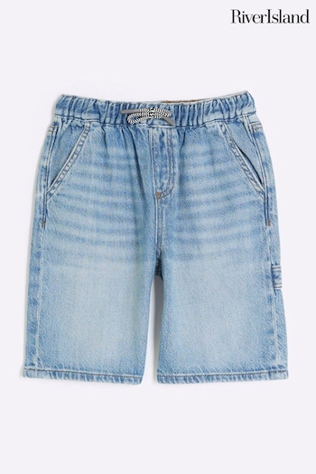 River Island Blue Boys Baggy Denim Shorts (B02721) | £16 - £20