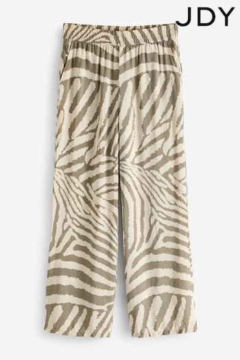 JDY Multi Petite Zebra Print Wide Leg Trousers (B02787) | £28