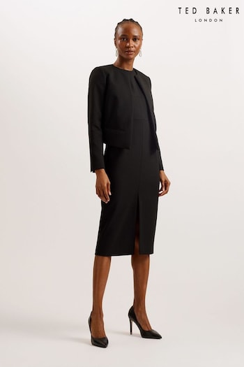 Ted Baker Black Manabuj Cropped Tailored Jacket (B02820) | £195