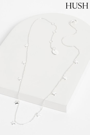 Hush Silver Mini Multi Star Choker Necklace (B02824) | £50