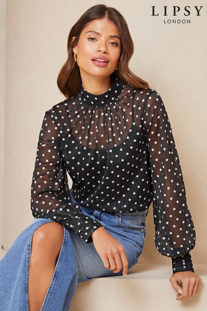 Women s Tops Spot Patterned Tops Next UK