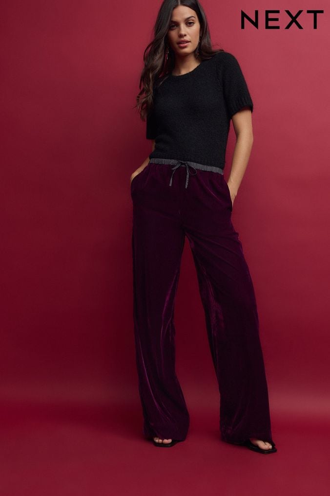 Velvet trousers next hotsell