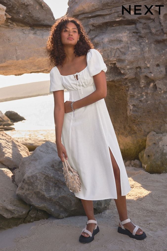 Next summer linen dresses online