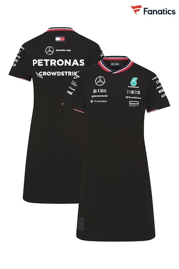 Fanatics Womens Mercedes AMG Petronas F1 2024 Team Black Dress (B04297) | £71