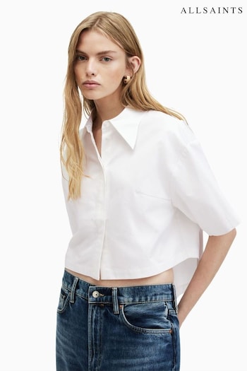 AllSaints White Joanna Shirt (B04407) | £89