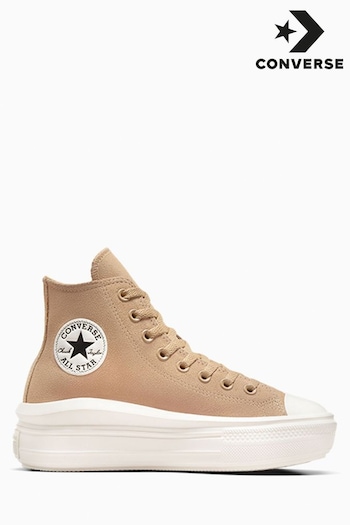 Converse Cream Chuck Taylor All Star Suede Move Trainers (B04501) | £85