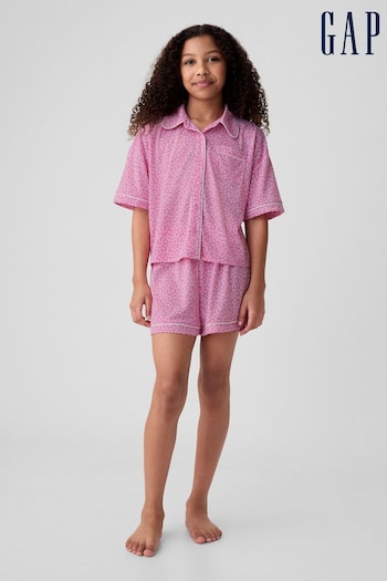 Gap Pink French Terry Pyjama Short Set (3-13yrs) (B04582) | £25
