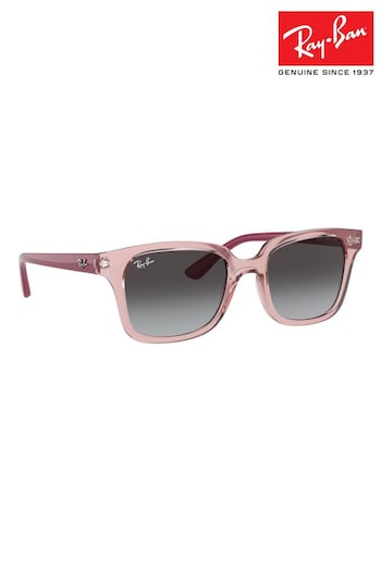Ray-Ban Junior Pink Rj9071S Square Sunglasses (B04609) | £71