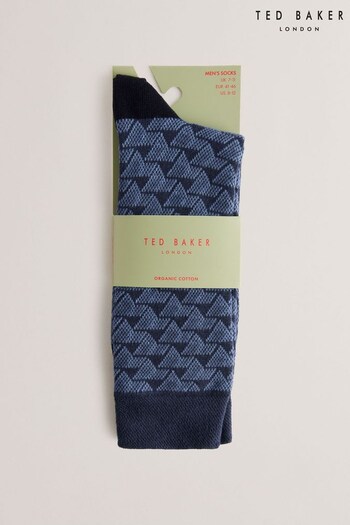 Ted Baker Blue Sokksev Patterned Socks 2 Pack (B04652) | £10