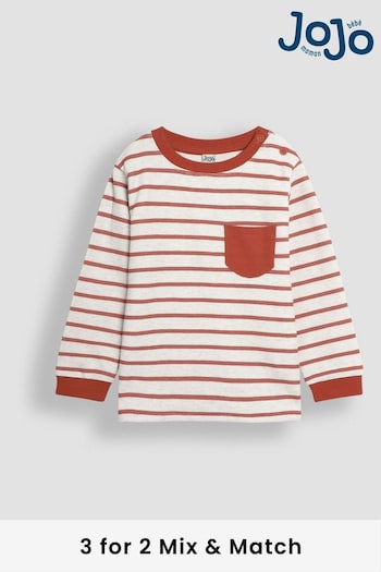 JoJo Maman Bébé Natural Stripe Top (B04725) | £14