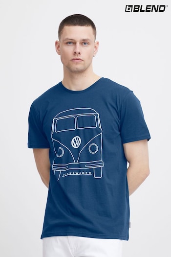 Blend Blue Volkswagen Camper Short Sleeve T-Shirt (B04833) | £28