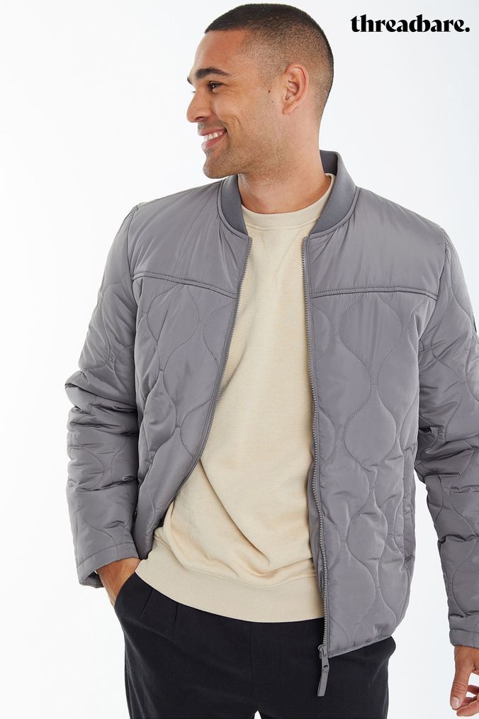 Light grey clearance bomber jacket mens