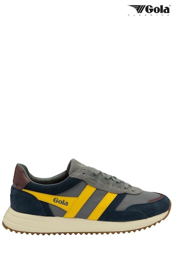 Gola Grey Mens Chicago Nylon Lace-Up Trainers (B04936) | £90