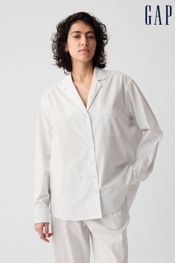 Gap Grey Poplin Pyjama Shirt (B04965) | £25